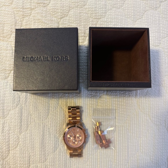 Michael Kors Runway Rose Gold-Tone Watch - Picture 2 of 7